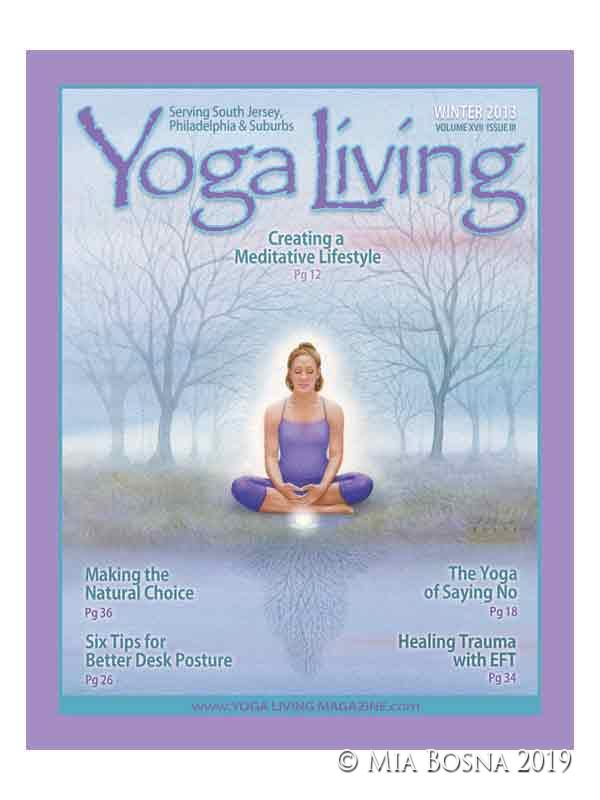 Yoga figure in Meditation by Mia Bosna