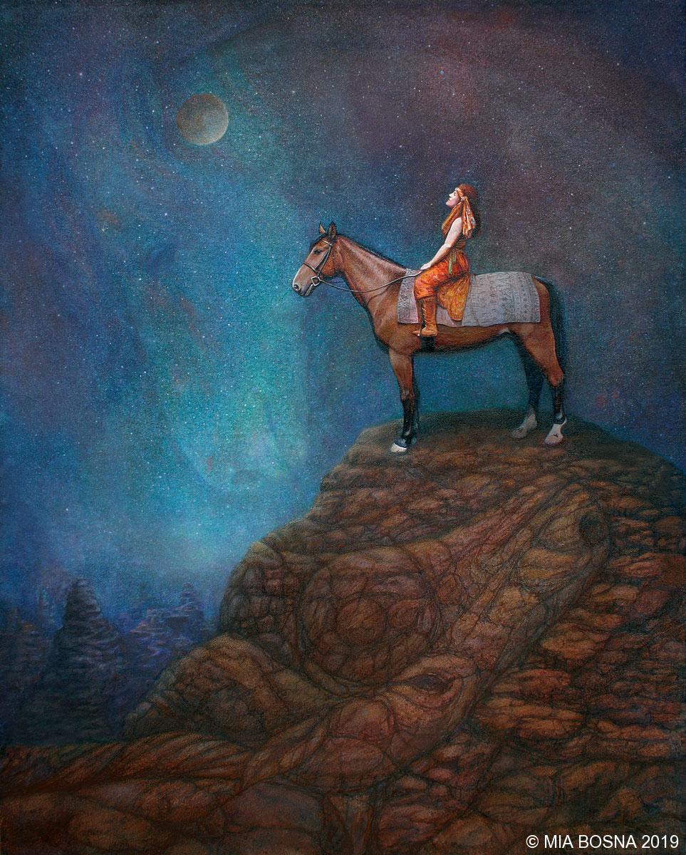 horse spirit - shamanic artwork - Mia Bosna