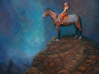 horse spirit - shamanic artwork - Mia Bosna